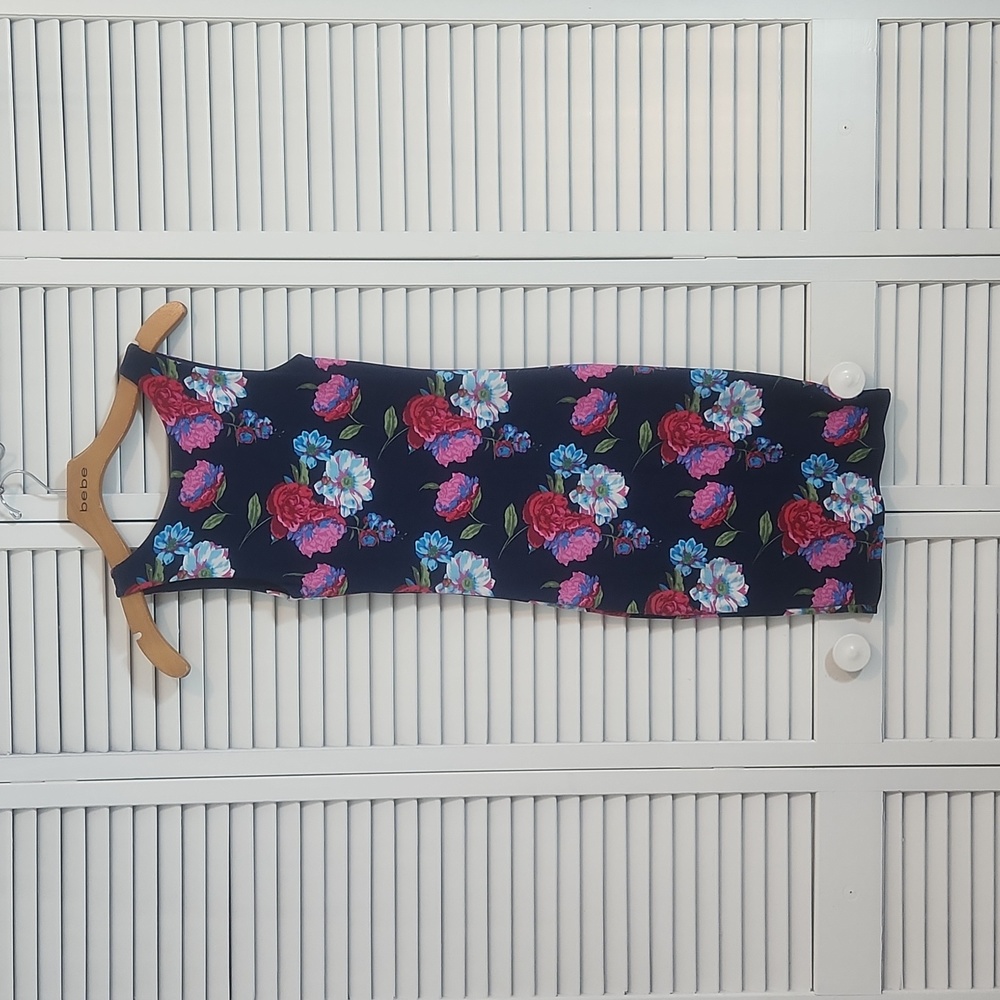 Joe & Elle Blue Floral Bodycon Dress - Picture 5 of 7